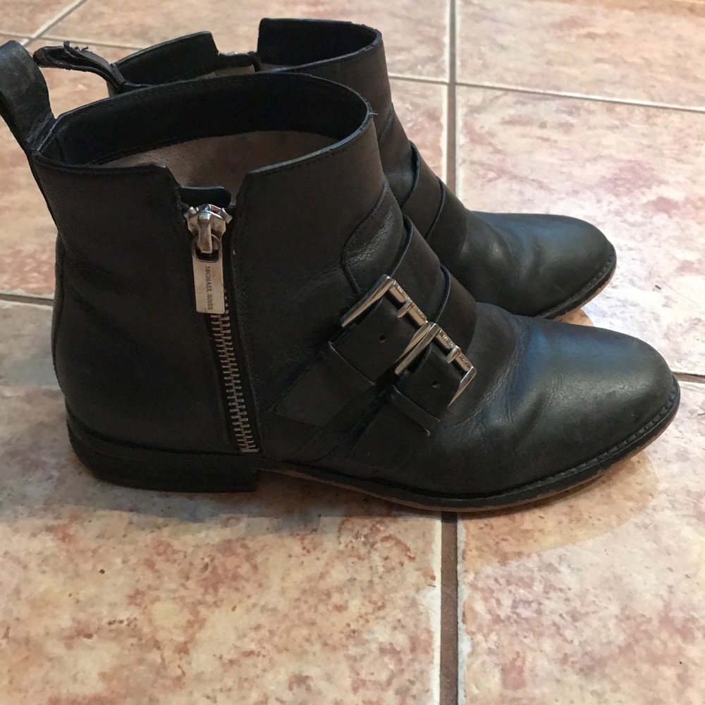 Micheal Kors Black Ankle Booties